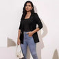 Front Open-front Jacket Work Office Blazer With Zipper