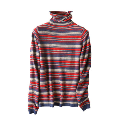 New sweater women pullover loose striped sweater