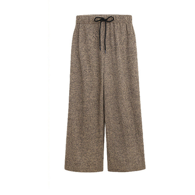 Plus Fat Plus Size Woolen Wide-leg Pants Spring And Autumn