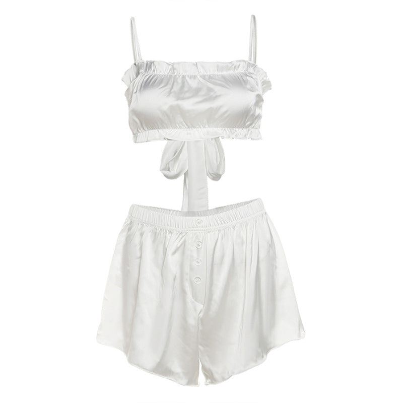 High Waist Slim Shorts Suit Women