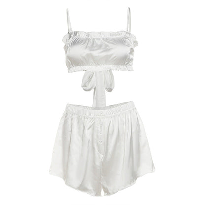 High Waist Slim Shorts Suit Women