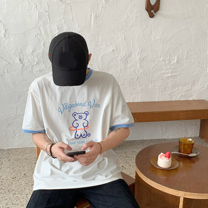 Couples wear bottoming shirt tops