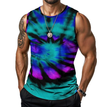 3D Digital Printing Summer Sleeveless Sports Fitness Men's Vest