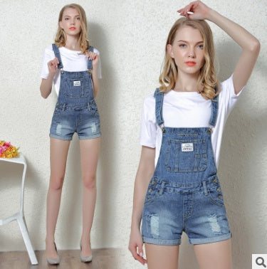 Denim Short Overalls