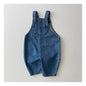 Children's Clothing Infant Toddler Spring And Autumn Floral Denim Suspender Pants