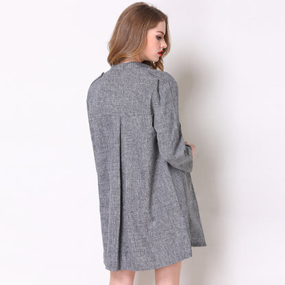 Fashion Loose Plus Size Women's Long-sleeved Windbreaker Women's Jacket