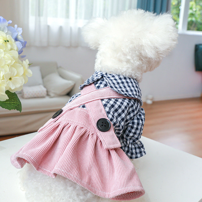 Pet Dog Cat Dress Suspender Skirt