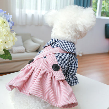 Pet Dog Cat Dress Suspender Skirt