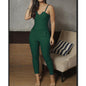 Jumpsuit Black Elegant Sleeveless Party Night Sexy Spring Long Pants