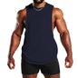 New Fitness Wide Shoulder Vest Men's Solid Color Sports Casual
