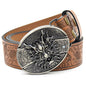 Personality Student Trendy Printing Engraving Smooth Buckle Knife Embossing Belt