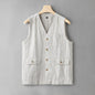 Fashion Personality New Linen Vest For Men
