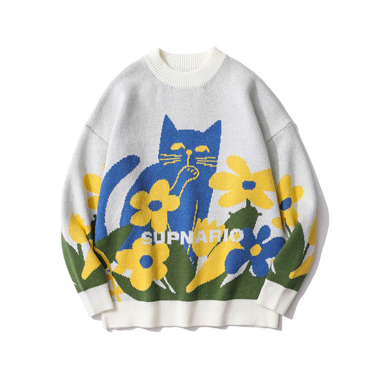 Pullover Long-sleeved Loose-fitting Sweaters For Men And Women