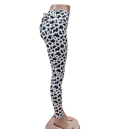 Cows Pattern Yoga Workout Pants Women