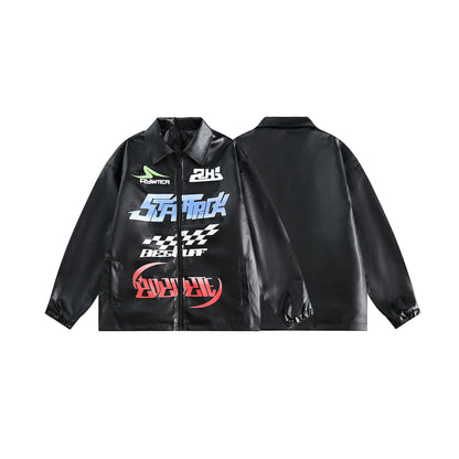 American Retro Loose Couple Baseball Uniform Coat For Men