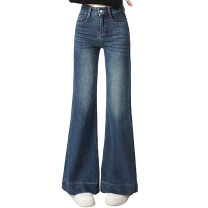 High Street Retro Slightly Flared Jeans Women