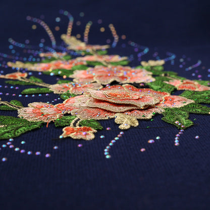 Female winter embroidered shawls with sleeves all-match