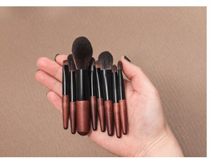 Portable Travel Animal Hair Mini Makeup Brush Suit