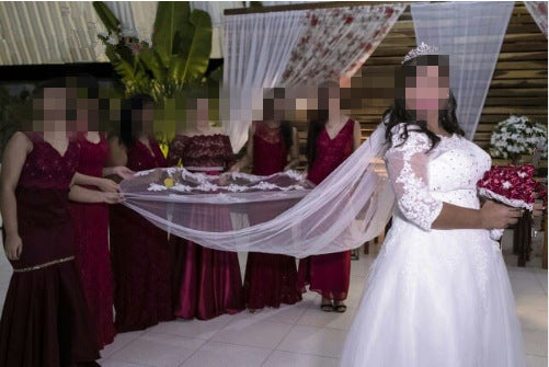 Women's Elegant And Simple Lace White Veil