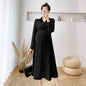 Women's Elegant Lapel Lapel Long Maternity Dress