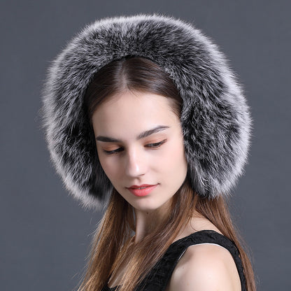 All Real Fur Fox Fur Earmuffs