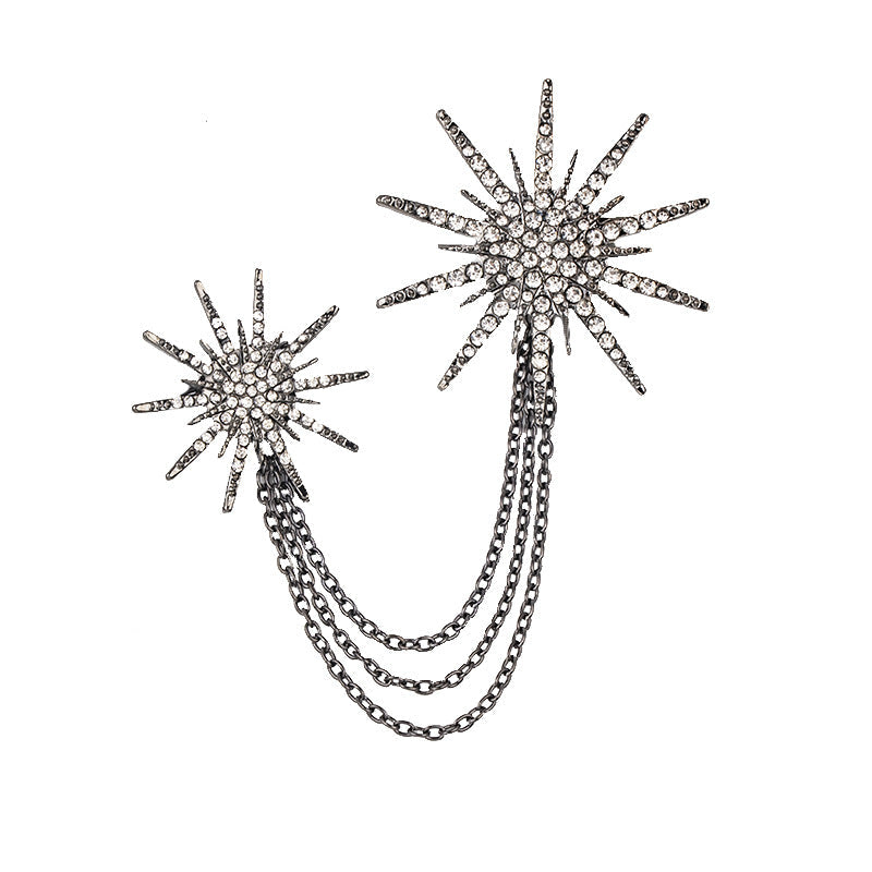 Vintage Helios Brooch Fashion Full Rhinestone Men
