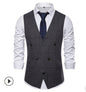 Men's Vest Trendy Plaid Slim Fit Casual Vest Men