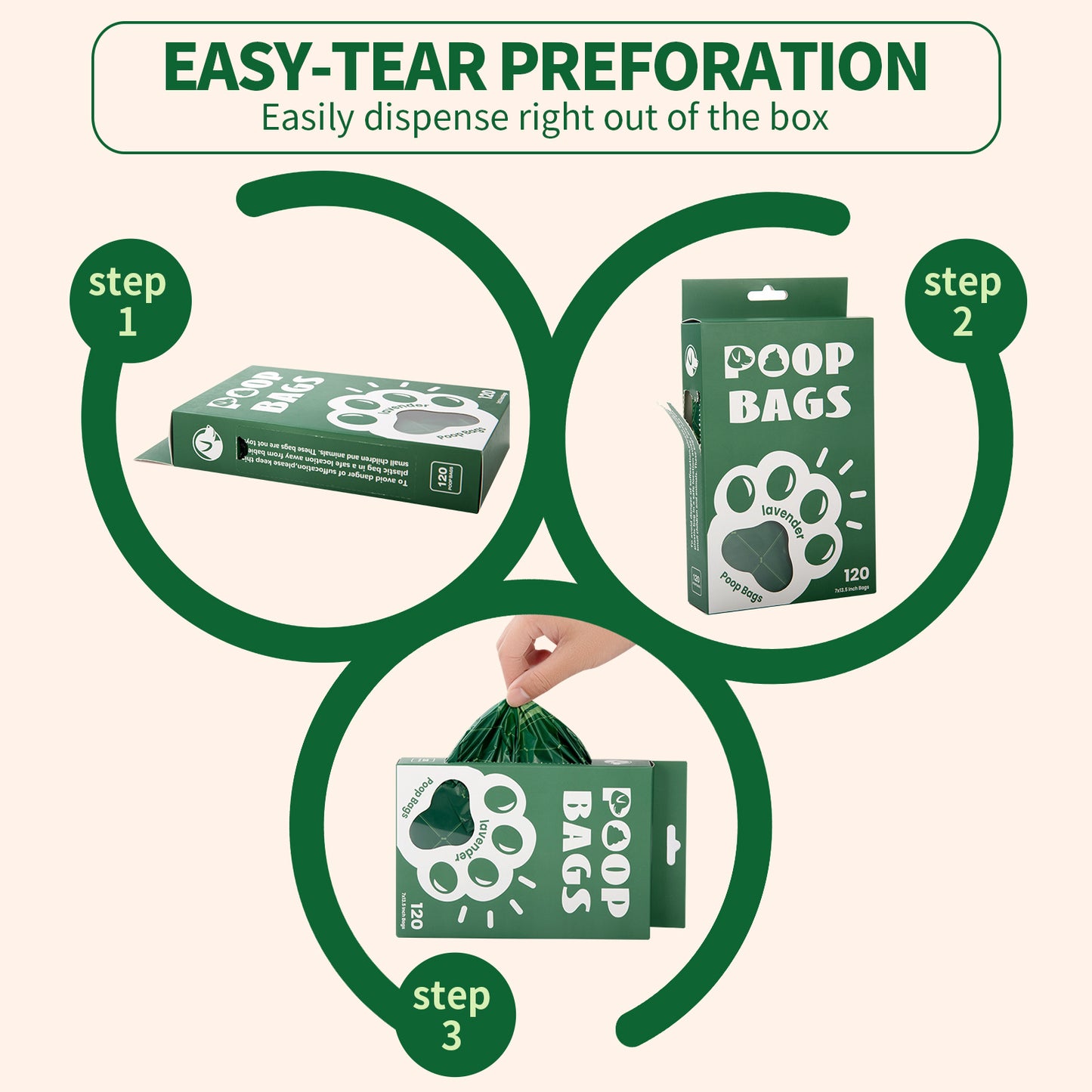 Handle Dog Waste Bag EPI Vest Poop Picking Bags Degradable Cat Litter Bag