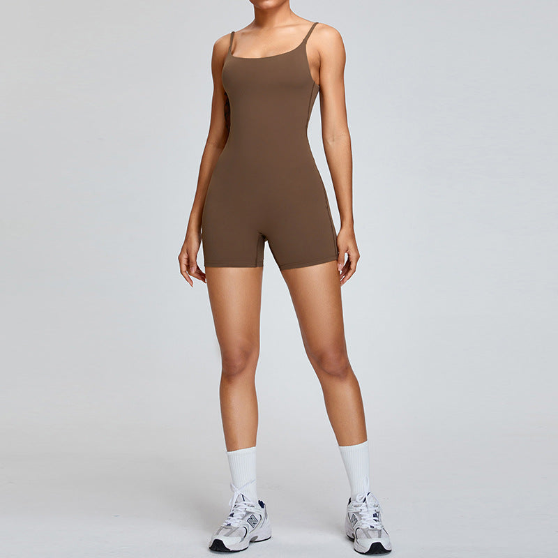 Fashion Personality Yoga Straps One-piece Women Jumpsuits
