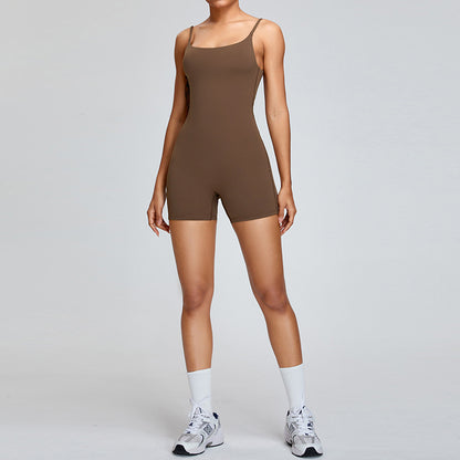 Fashion Personality Yoga Straps One-piece Women Jumpsuits