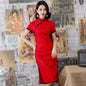 Cheongsam Lace Long Dress Women