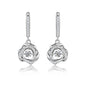 Bright Heart Women's Light Luxury Sterling Silver Earrings