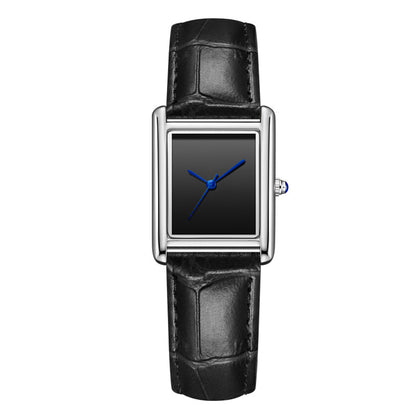 Couple Leather Watch Strap Simple Square Student's Watch Waterproof