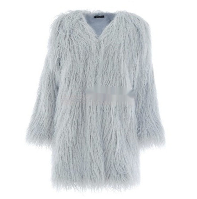 New Haining Fur Coat Mid-length Style
