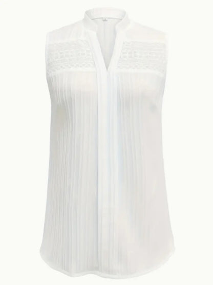 Plus Size Women's Elegant Sleeveless Blouse