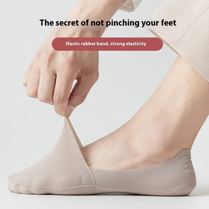 Socks Shallow Mouth Invisible Seamless Low Cut Pure Cotton Bottom Ice Silk