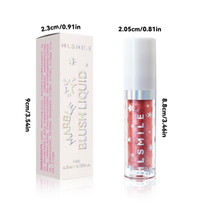 Marble Liquid Blush Brightening Color Rendering Facial Rouge Makeup