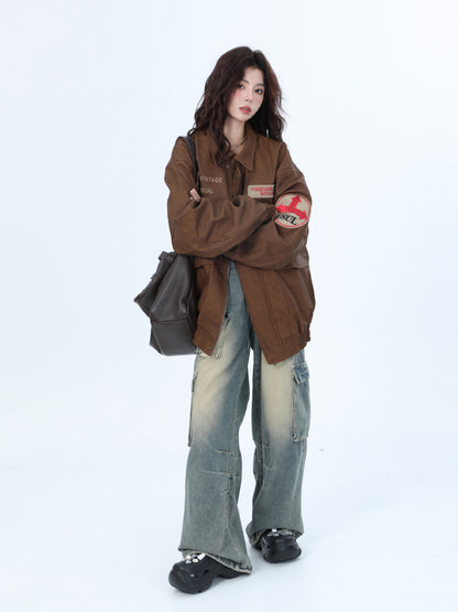 Maillard American Pilot Quilted Leather Coat Women