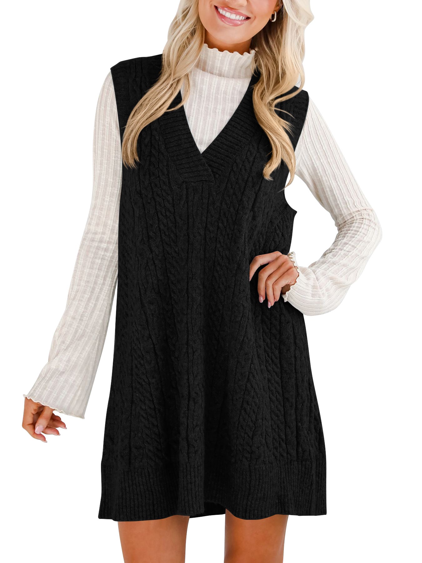 Women's Casual Sweater Suspender Skirt