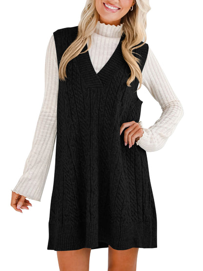 Women's Casual Sweater Suspender Skirt