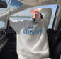 New Mens Loose Fitting Long Sleeve Crew Neck Top