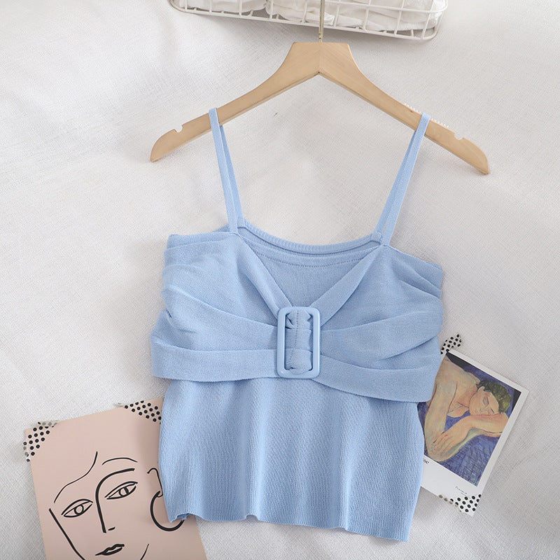 Super Fire Summer Knit Sweater Vest Women
