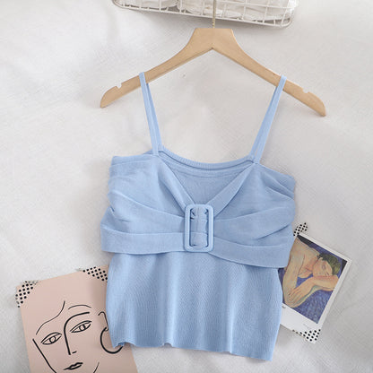 Super Fire Summer Knit Sweater Vest Women