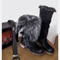 Womens Fleece-Lined Tall Snow Boots