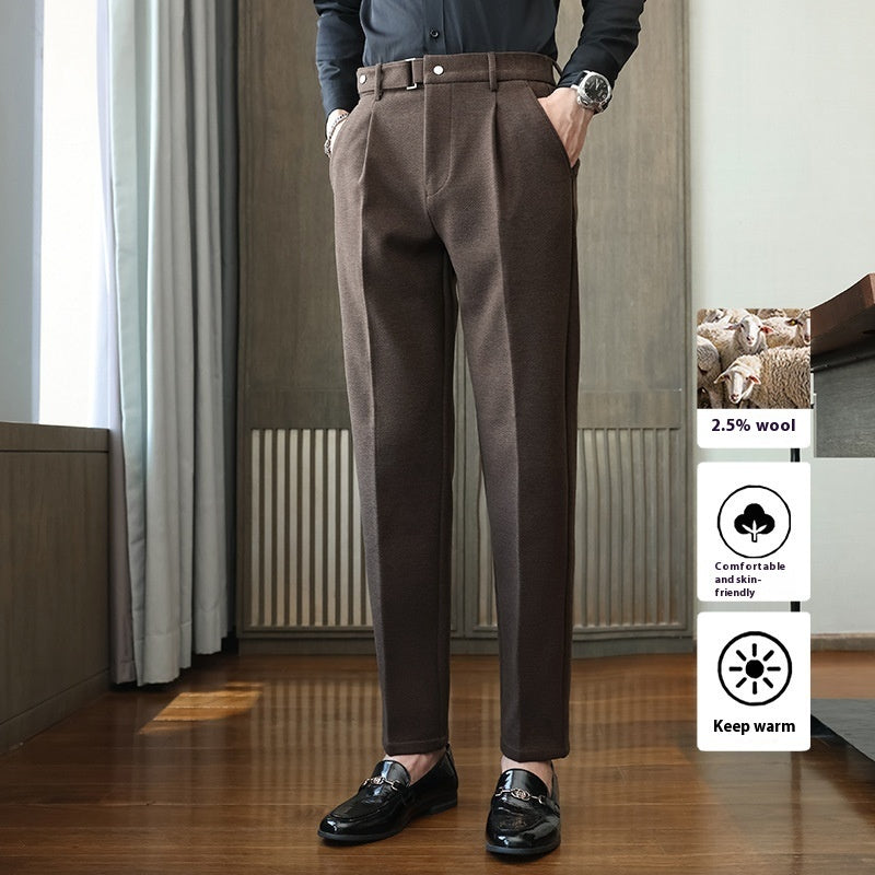 Suit Pants New Men's Thickened Casual Suit Pants