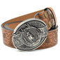 Personality Student Trendy Printing Engraving Smooth Buckle Knife Embossing Belt