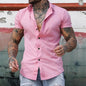 Muscle Men Shaping Simple Shirt
