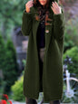 Medium Length Sweater Hooded Cardigan Women's Sweater