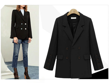 Suit jacket wild loose mid-length women's suit