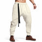 Men's Casual Pants Solid Waffle Male Hip Hop Streetwear Track Pants Joggers Trousers Fashion Harajuku Men Pants